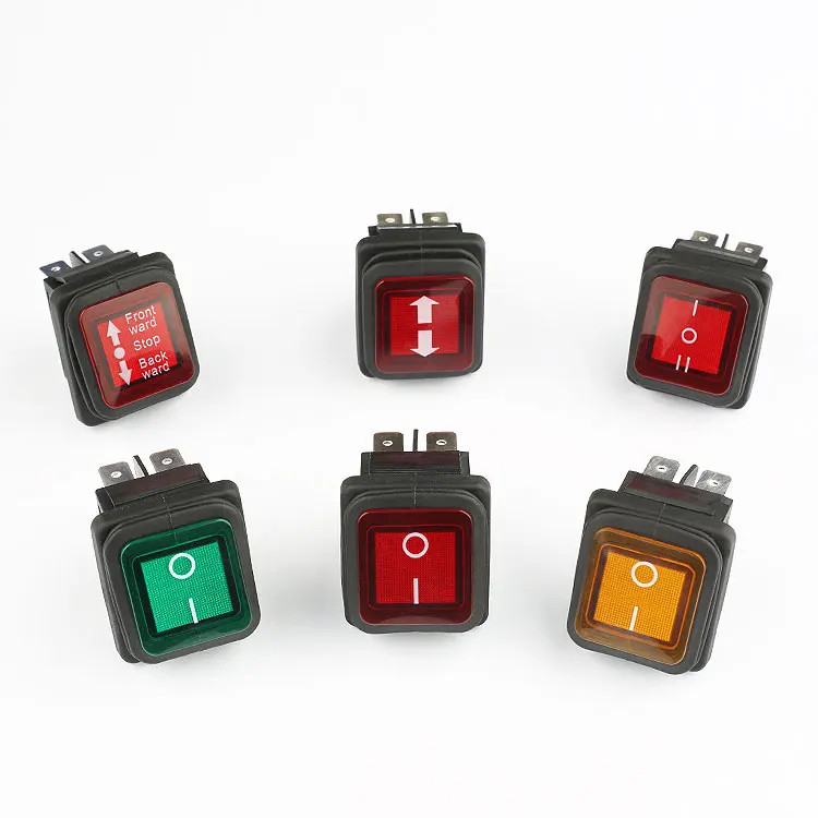 KCD2 Series Electronic  Rocker Switch Led Light Illuminated for home appliance direct supplying 2023