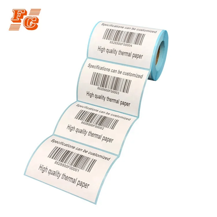 Printing product barcode price information thermal transfer label stickers roll