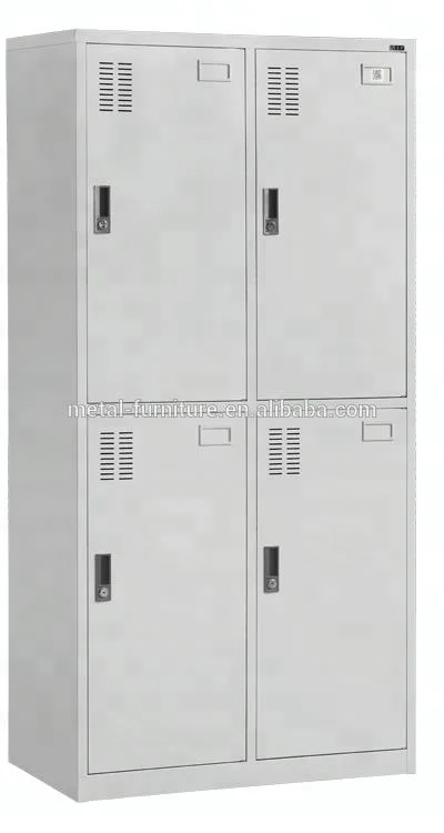 Шкаф для хранения в спальне/офисный школьный спортивный металлический с 2 дверцами стальной