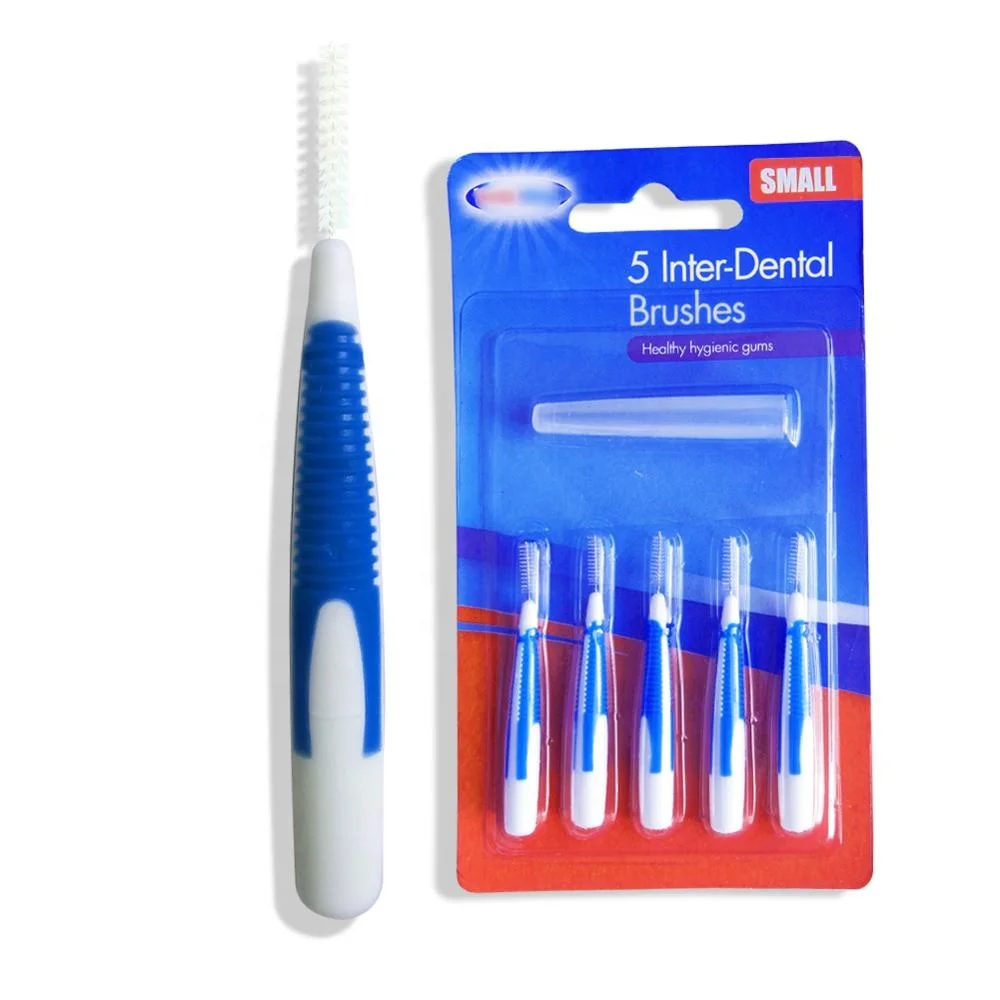 Ce Approved Stainless Steel Wire  Disposable Plastic Handle Interdental Brush