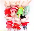 2016 Free shipping Cute pink striped piglets Exports Birthday Gifts Pig plush toy doll