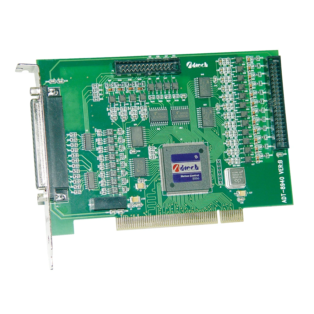 ADTECH ADT-8940A1 PCI Bus 4 axis Motion Control Card with accessories wiring board and data lines