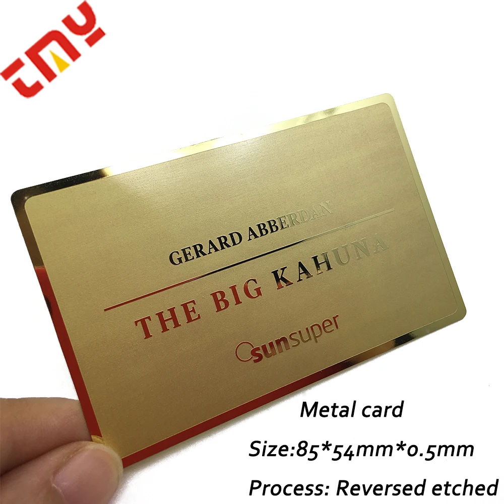 Custom Embossed Gold Metal Visiting Card,Engraving Metal Logo Name Id Card,Metal Vip Card Printing QR Code Metal Card