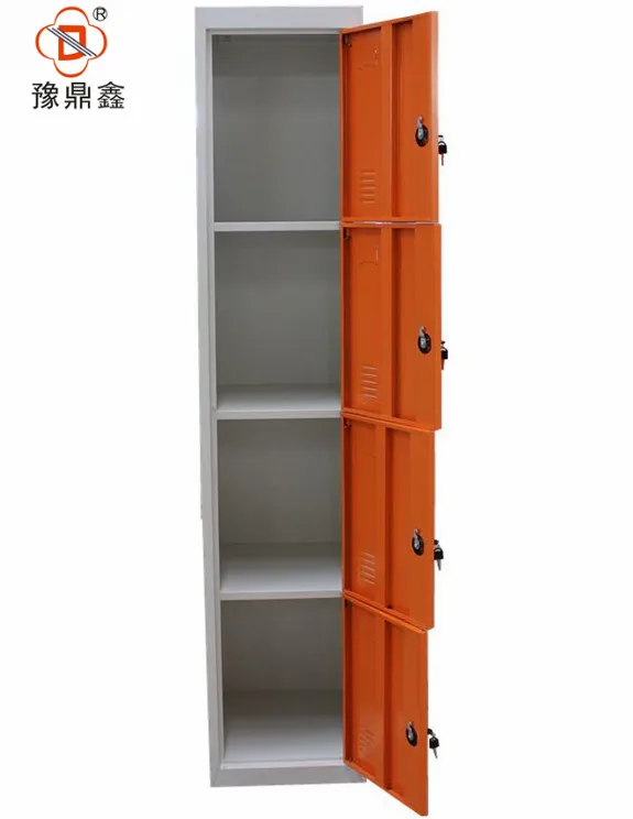 Dubai hot sale vertical 4 door school locker lightweight portable armoire wardrobe closet