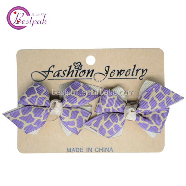
2014 spidery line two layers grosgrain ribbon hair clip 