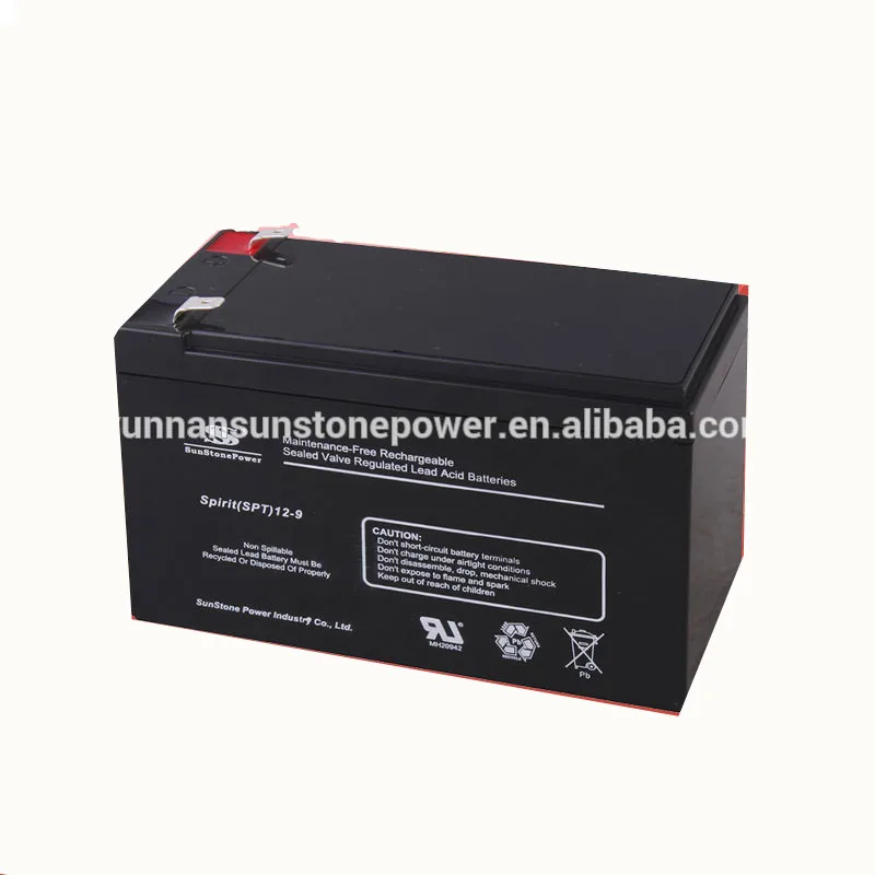 12V 9AH Little Capacity Dry Solar Cell Battery Deep Cycle Rechargeable UPS Battery VRLA Lead Acid AGM Battery