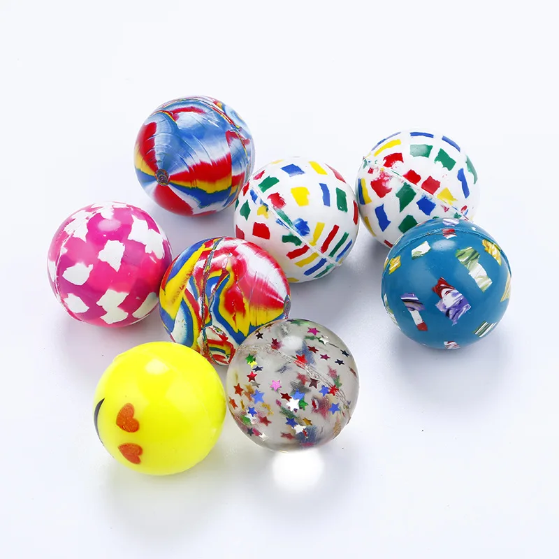 32mm basic color   rubber  bouncing ball toy