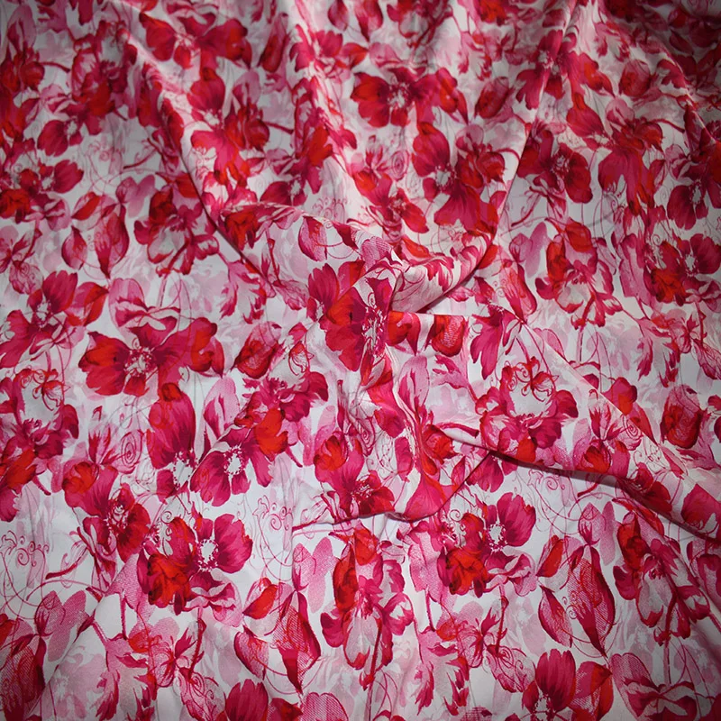 
95% Cotton 5% Spandex Custom Digital Printing Cotton Lycra Fabric 