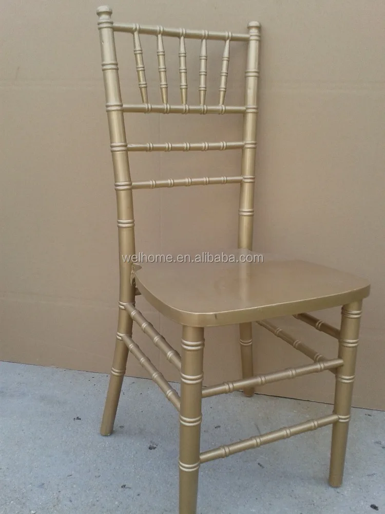 2017 hot sale gold napoleon chairs wood dining chair for weddings, events