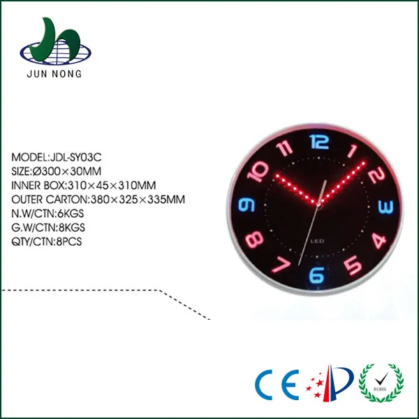 High quality oem service metal frame dot matrix led digital clock display with low price