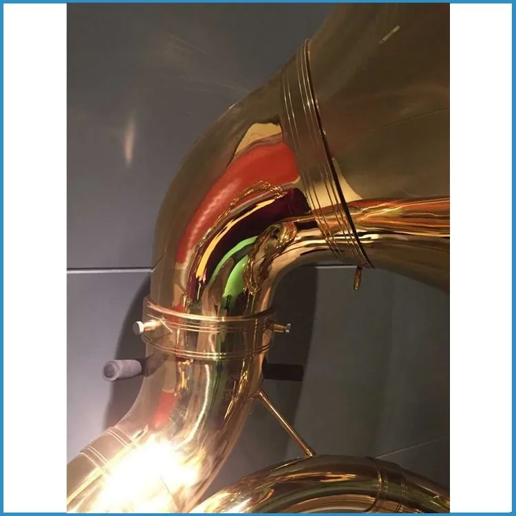
gold lacquer Bb key sousaphone, c key china sousaphone, brass sousaphone 