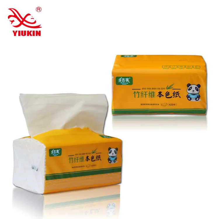 nature bamboo fiber pulp facial tissue paper bamboo tissue paper