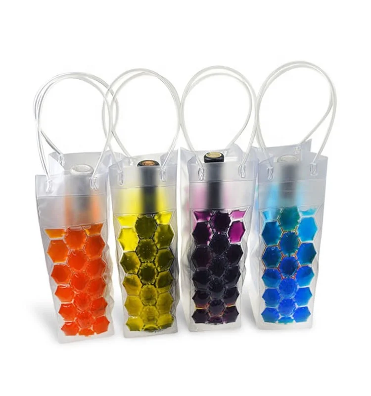 Freeze Gel Wine Cooler PVC Gel Bottle Chilling Bag