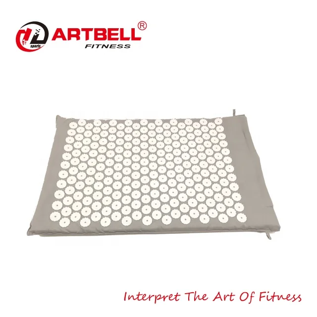 Quality acupressure mat with pillow and carry bag