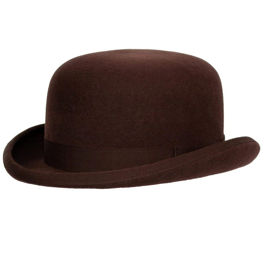 
Wholesale Fleming Firm Felt Derby Bowler Hat 100% Wool 