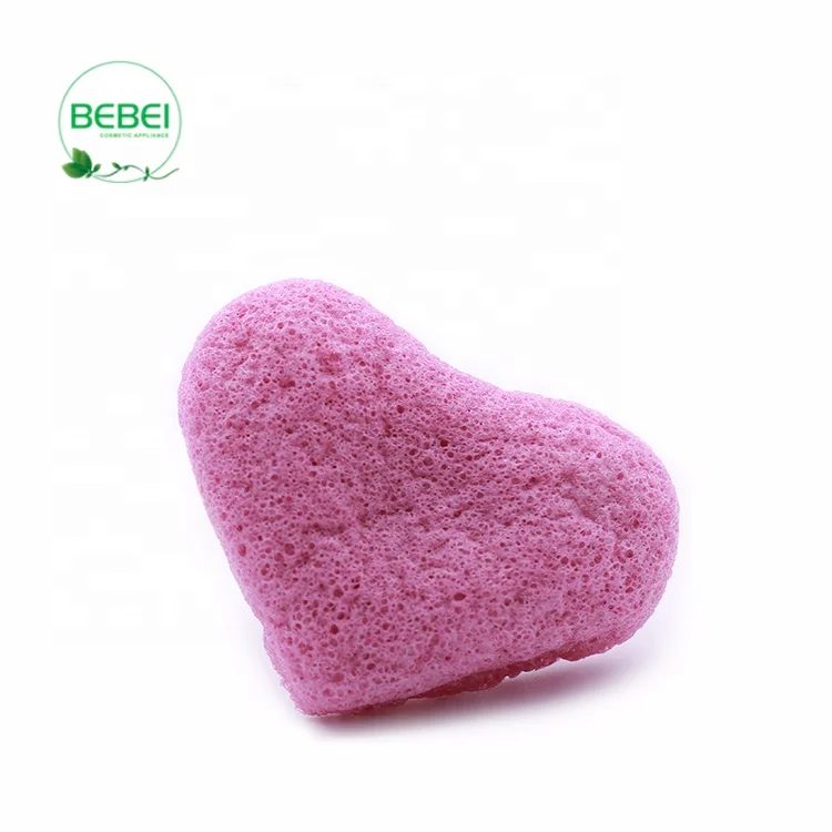 water activated konjac facial sponge with organic beauty sponge packaged