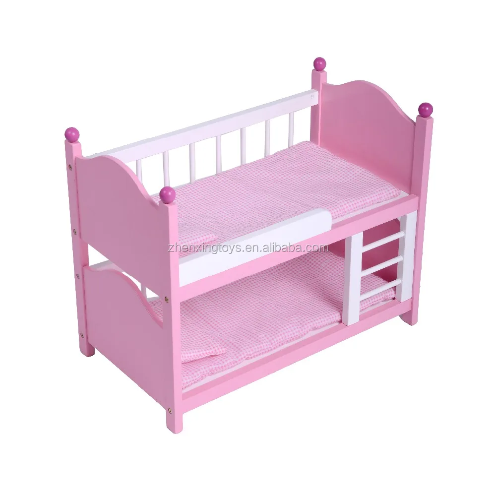 
Hot sales new design star wooden baby doll bed 