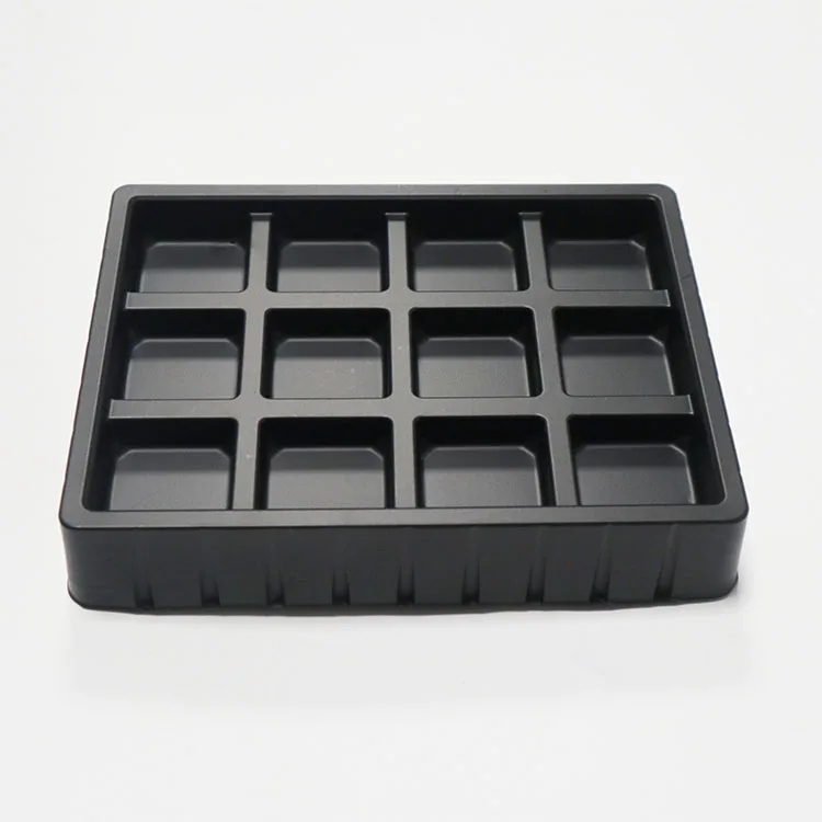 Hot selling ps blister tray/thermoforming chocolate tray/chocolate plastic trays packaging