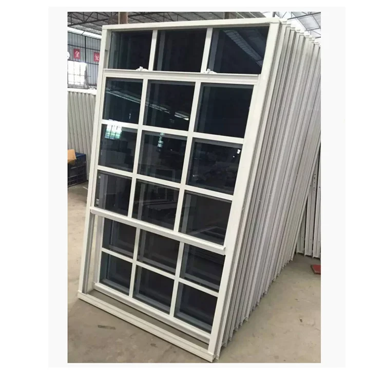 Factory directly price aluminium profile single hung vinyl window