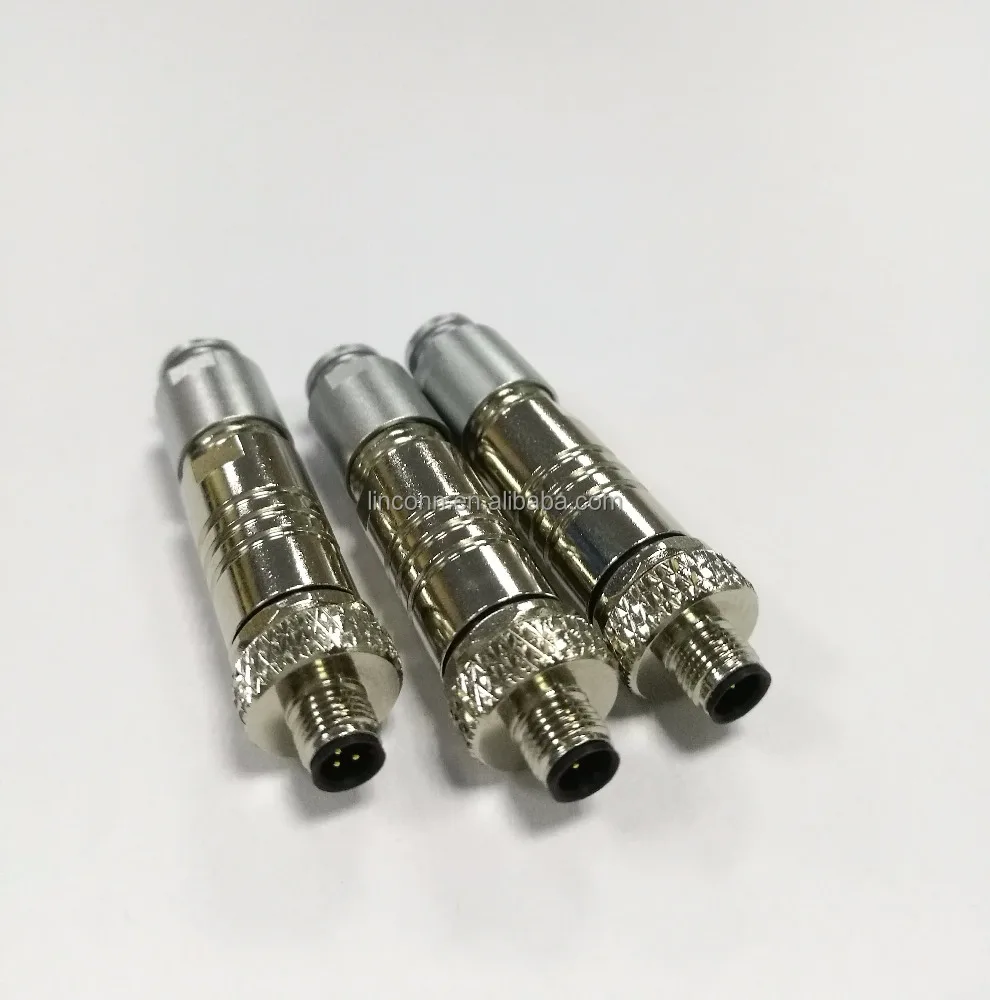 M5 connector, waterproof circle connector,M5 cable connector