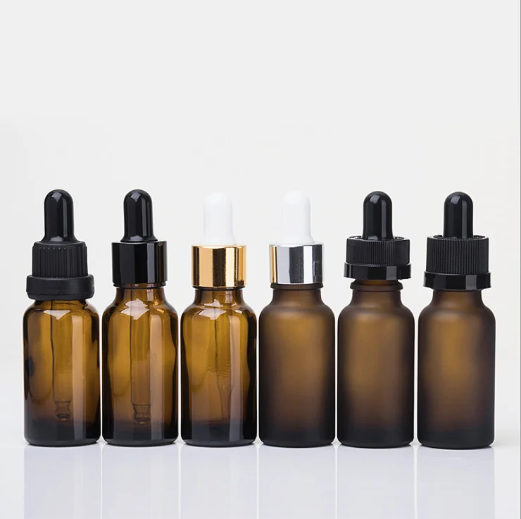 Hot Sale 10ml 30ml essential oil amber glass dropper bottle with free sample