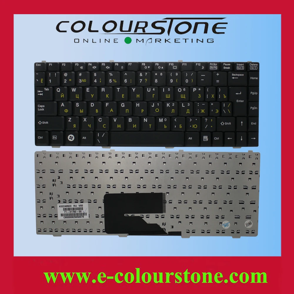 New for Fujitsu SIEMENS Amilo Pro V2030 PC Black RU Laptop Keyboard (K022405EE) RU Keyboard