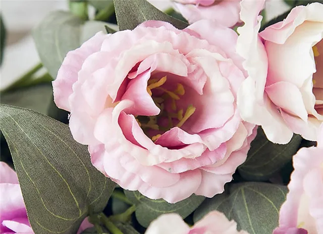 Top quality 3 heads silk artificial lisianthus flower