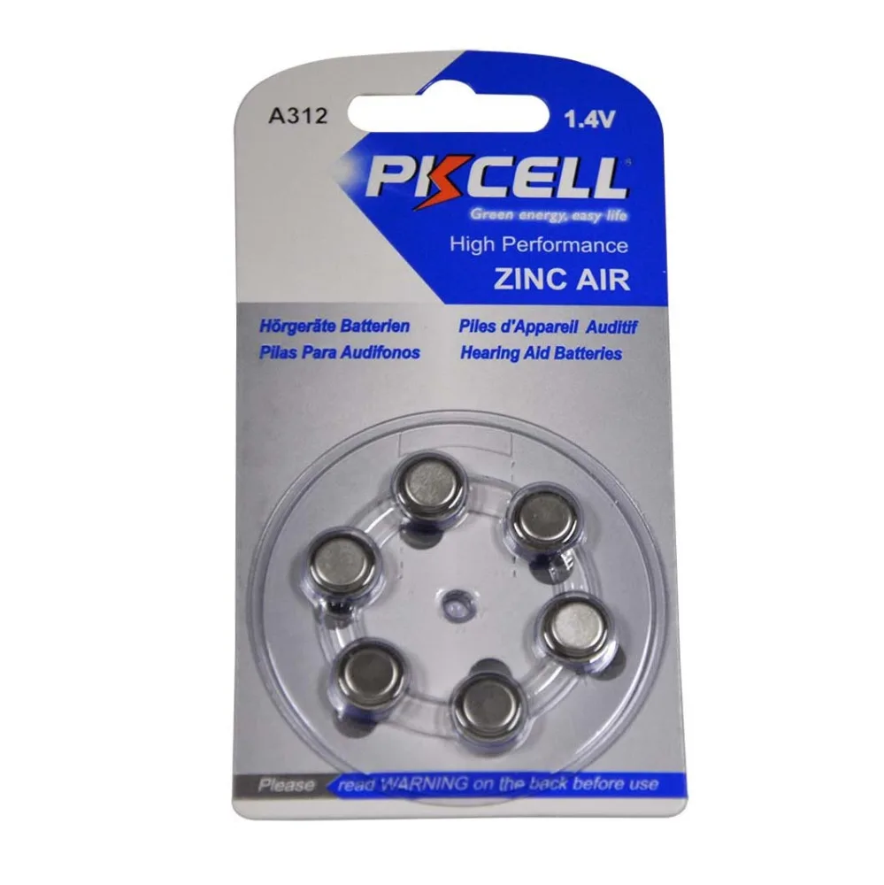 Wholesale zinc air battery hearing aid batteries 312 hearing 0%hg aid batteries