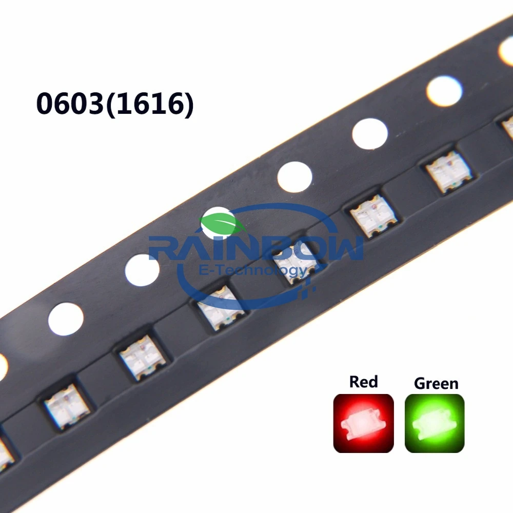 New 0603 (1616) Green And Red Surface Mount Chip 2V SMT Bicolor  in stock