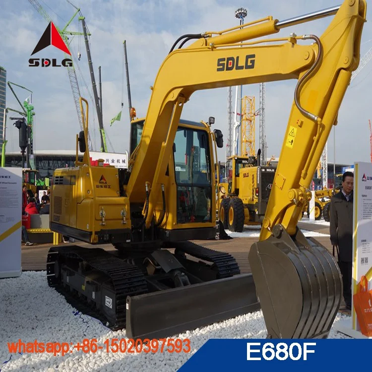 China sdlg 8 ton hydraulic excavator E680F