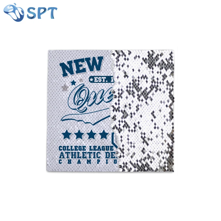 Custom Sublimation Mermaid Reversible Square Flip Sequins Adhesive