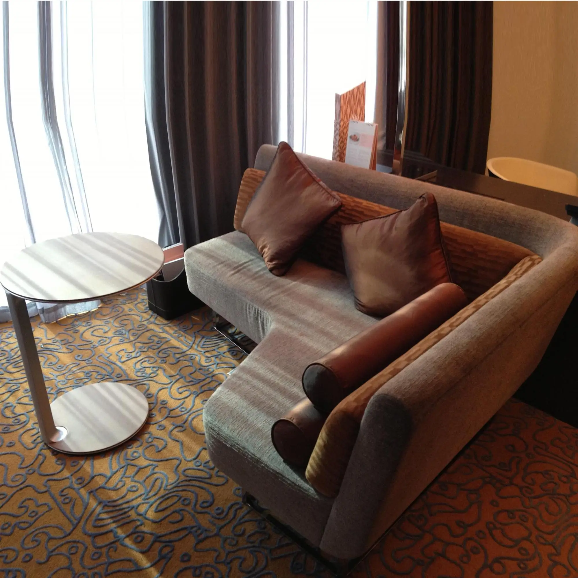 5 Star Hotel furniture Simple Style Living Room Wooden Sectional Sofa Set