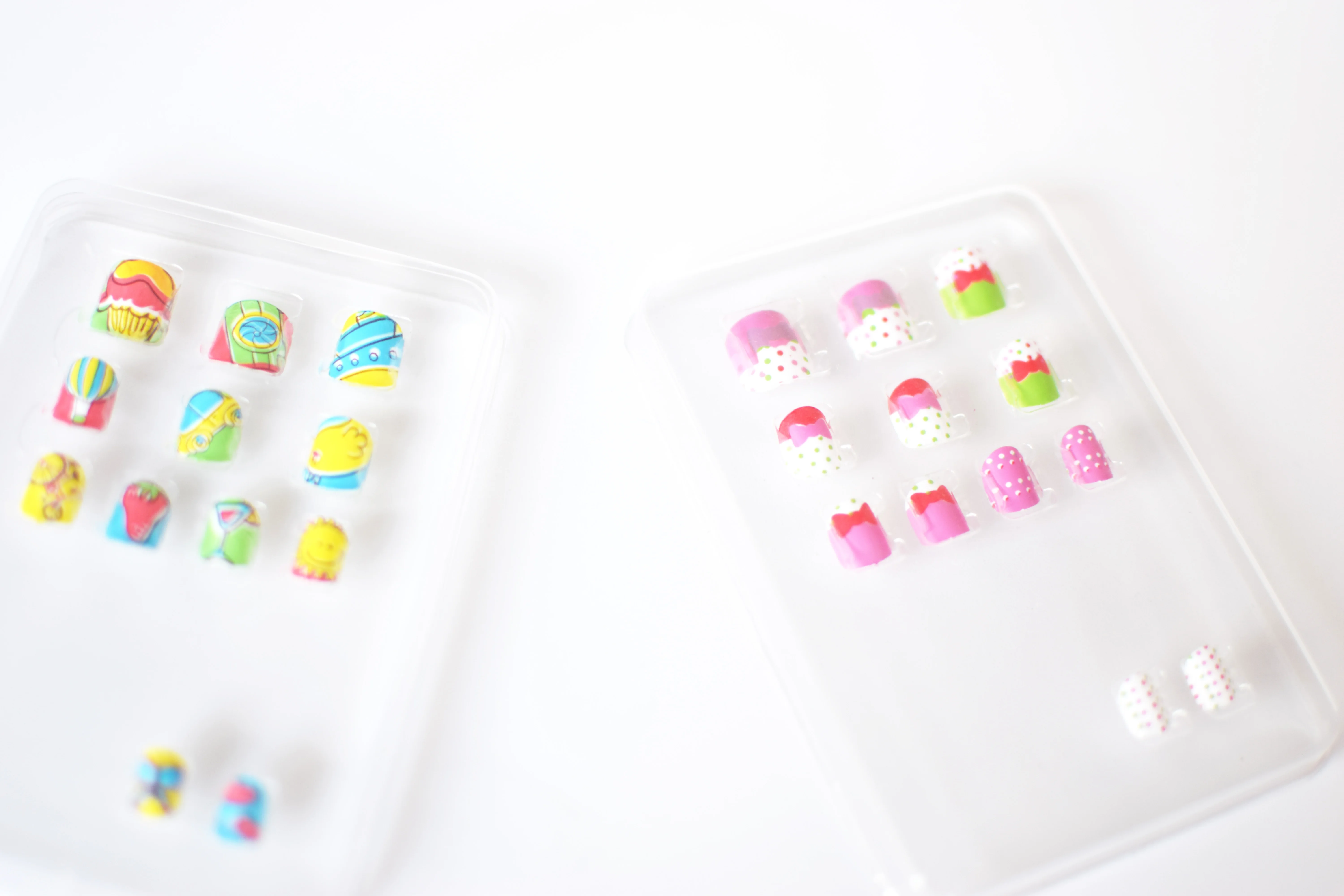 New Full Cover Natural Lovely Children Harmless Fingernails Kids False Finger Nail Tips Wholesale Custom Nail Decoration