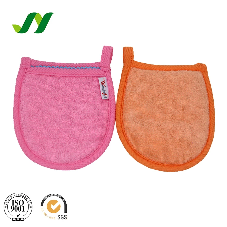 Reusable Makeup Remover Glove Microfiber Facial Cleaning Sponge Makeup Remover Pads