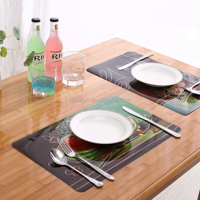 table mats China supplier pp laser 2016 New technology laser non-woven fabric place mat