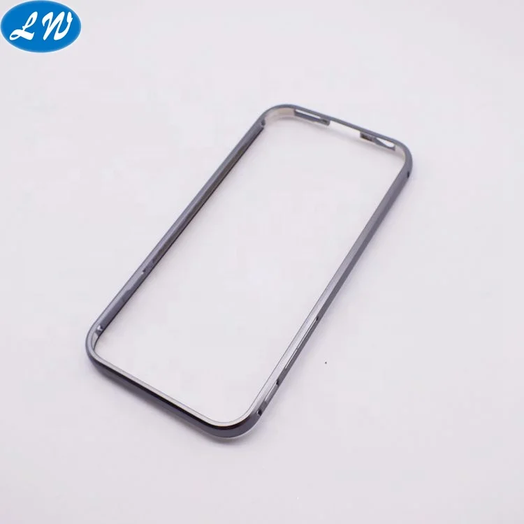 Aluminum Alloy Metal Bumper Magnetic Phone Tempered Glass Case For iPhone 7 8 X