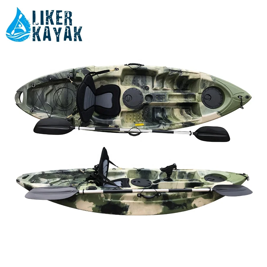 
single sit on top fishing kayak with high seat,rail for fish tackles easy attaching  (60785057120)
