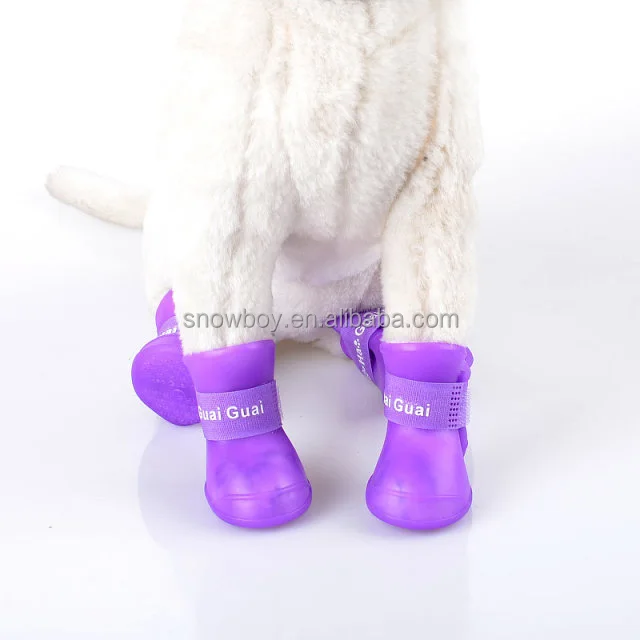 Pet Anti-slip Waterproof Dog Rubber Rain Shoes Boots