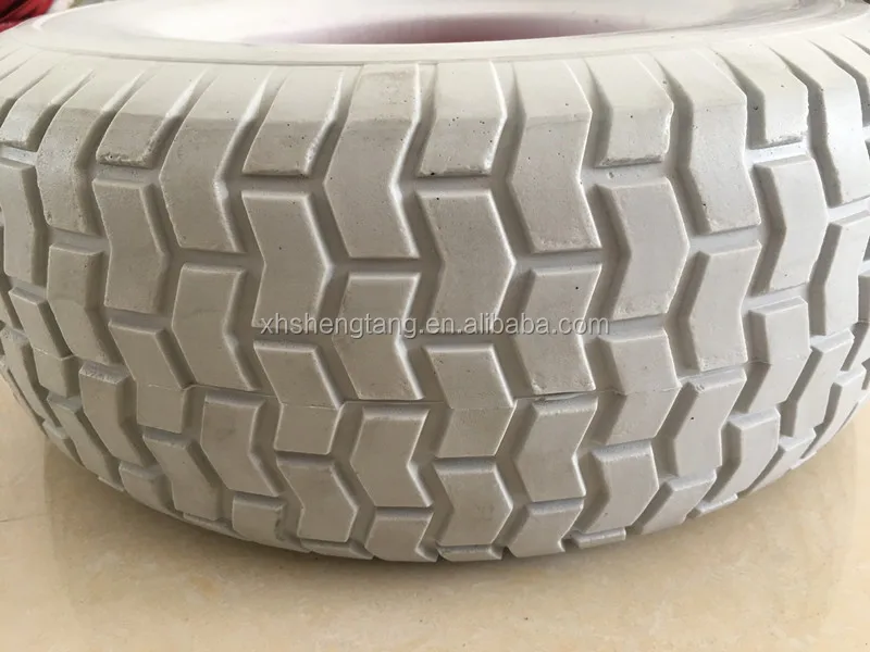 16x6.50-8 Solid Polyurethane PU Rubber Tyre Foam Filled Wheels