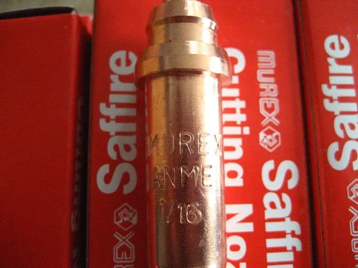 
gas cutting nozzle 