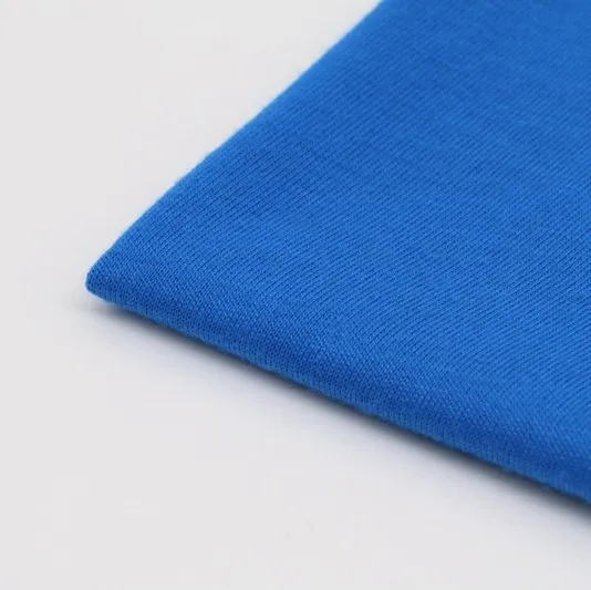 Оптовая 32 s royal blue 100% полиэстер вязать трикотажное полотно в карачи