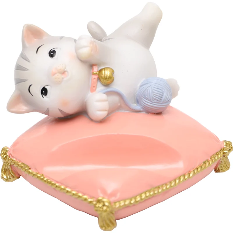 Roogo Resin Puppy Desk Phone Stand Dog Cat Shape Mobile Holder