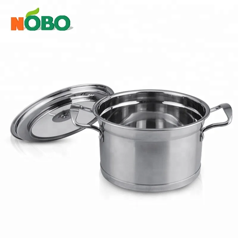 Eco-friendly unique designed double bottom cooking soup pot stainless steel pot