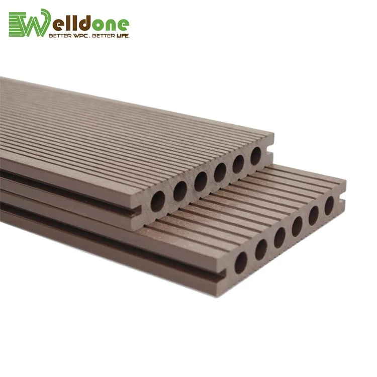 round hollow wood plastic composite wpc africa red oak timber exteror floor lumber plastic price wpc africa teak wood flooring