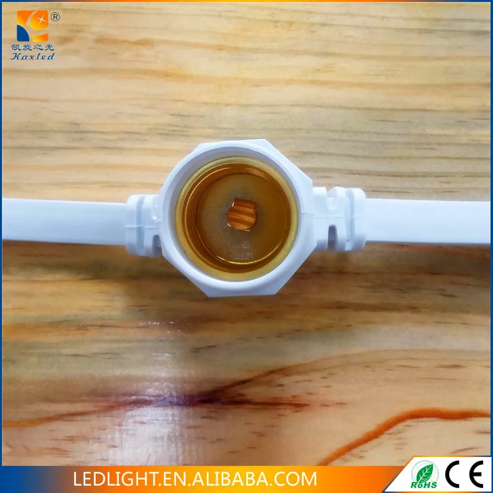 2-*0.75MM2 Copper wire PVC cable E27 B22 holders 500leds 100m waterproof IP 65 outdoor use LED belt light for holiday decoration