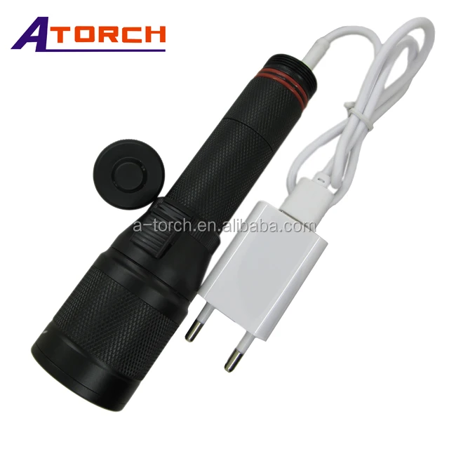 Diving rechargeable scuba led torch flashlight
