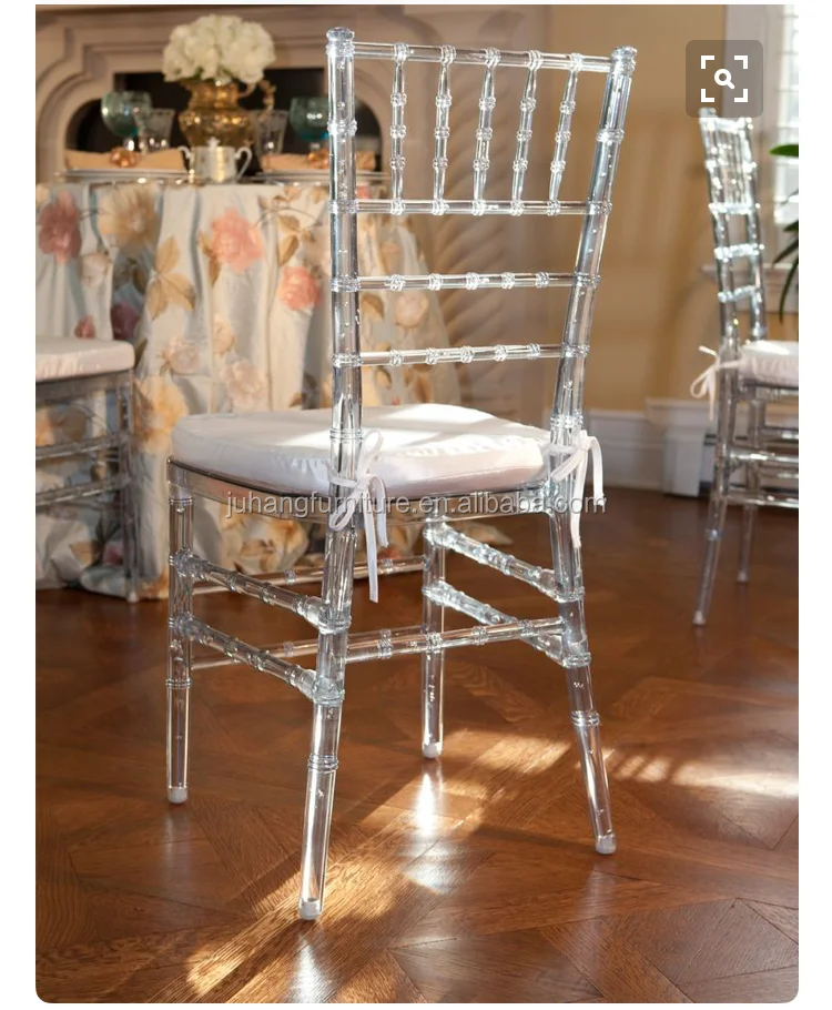 
clear wedding chiavari crystal polycarbonate chair 