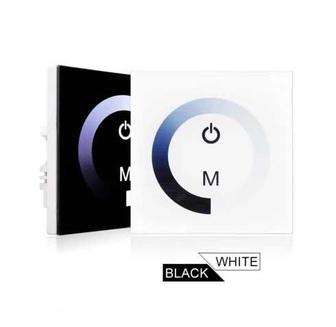 TM06 DC12-24V 8A настенная сенсорная панель, светодиодный контроллер, диммер для одноцветных светодиодных лент