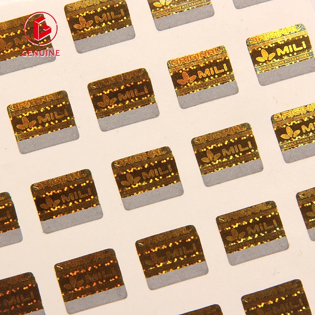 Watermark certificate visa card transformers silver scratch off hologram sticker