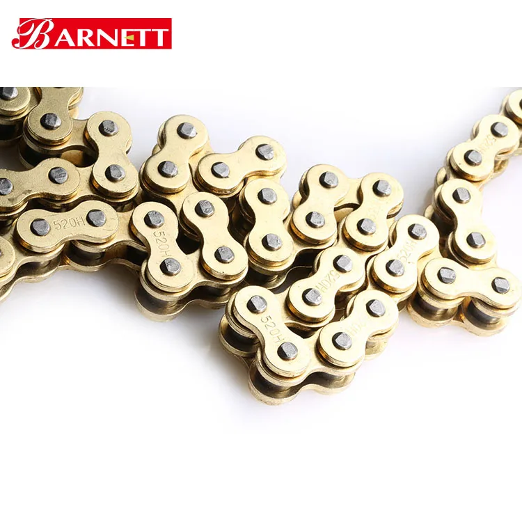 520 * 120 Motorcycle Drive Chain parts Heavy Duty Gold Chain 120 Links for Honda Yamaha Suzuki Kawasaki